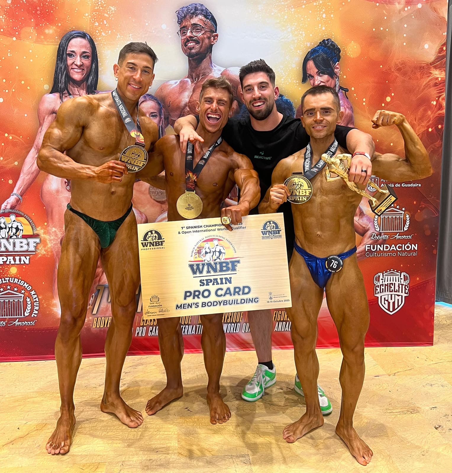Abel, campió d'Espanya de culturisme natural